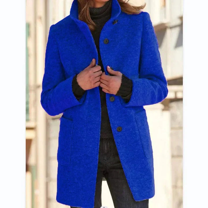 Solena™ | Cappotto Elegante con Colletto Alto