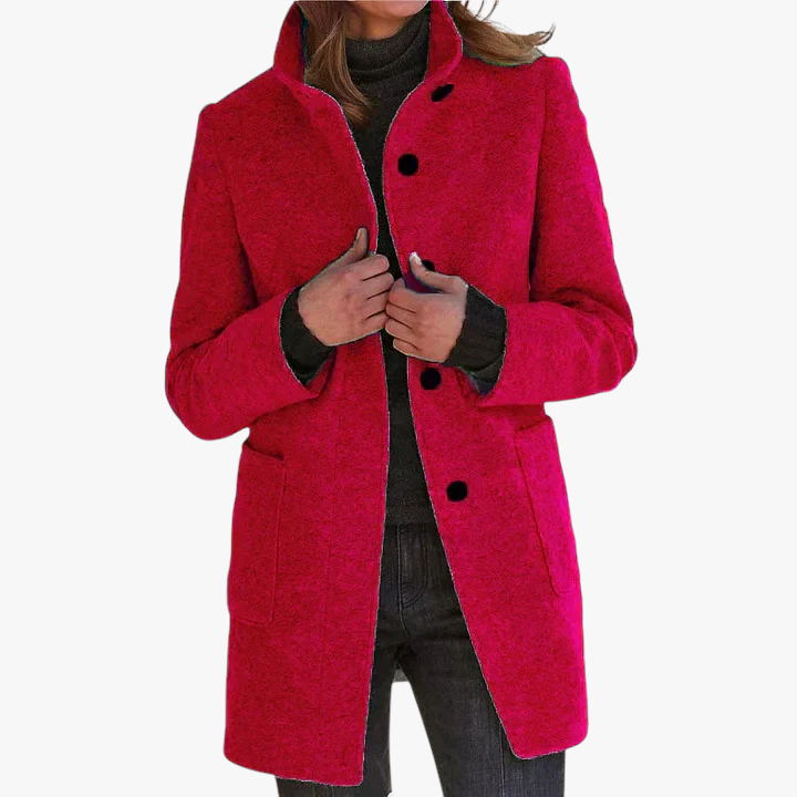 Solena™ | Cappotto Elegante con Colletto Alto