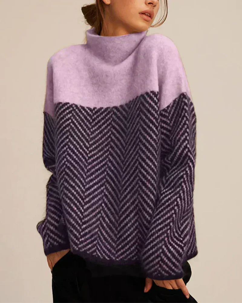 Solena™ | Maglione a Motivo Chevron per le Giornate Casual
