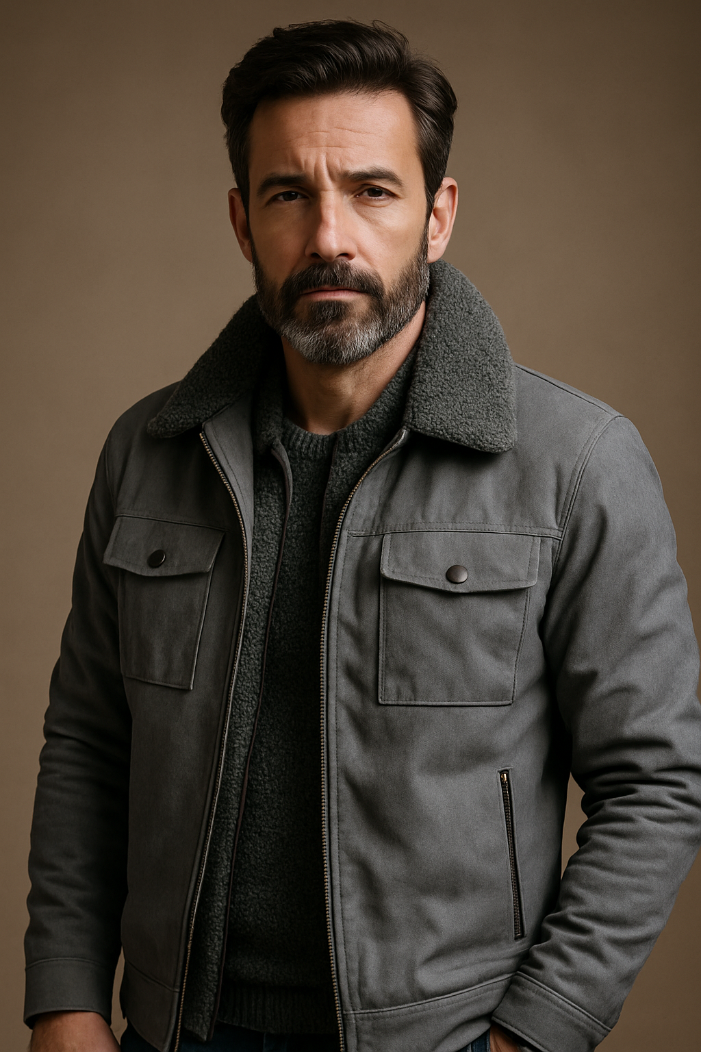 Solena™ | Giacca Uomo Foderata in Sherpa