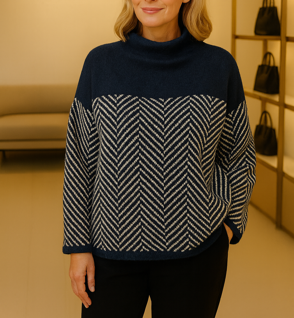 Solena™ | Maglione a Motivo Chevron per le Giornate Casual