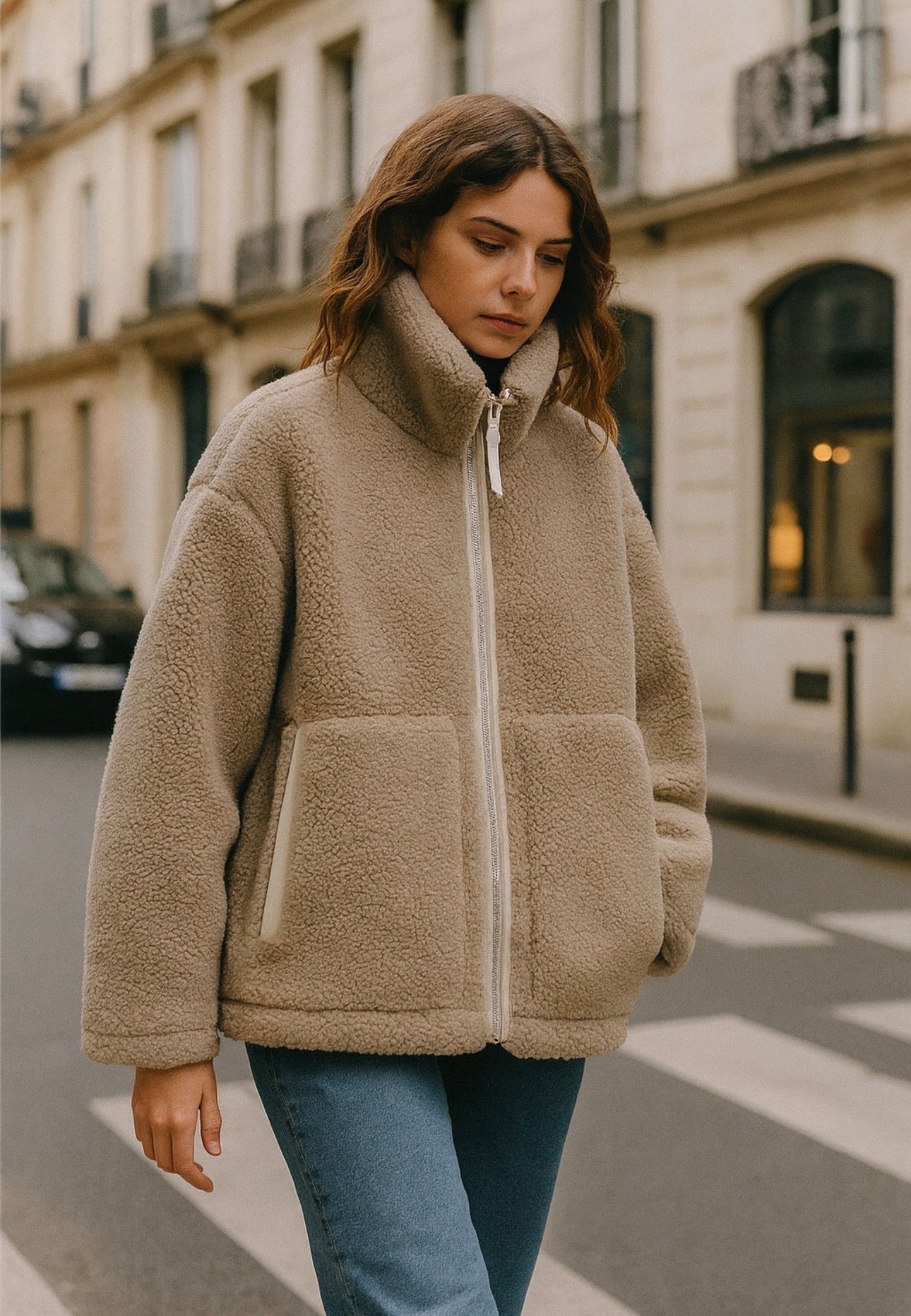 Solena™ | Giacca con Colletto e Zip Morbida