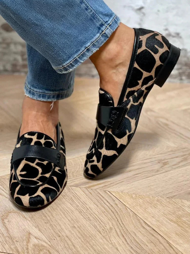 Savanna | Mocasines Elegantes con Estampado Animal