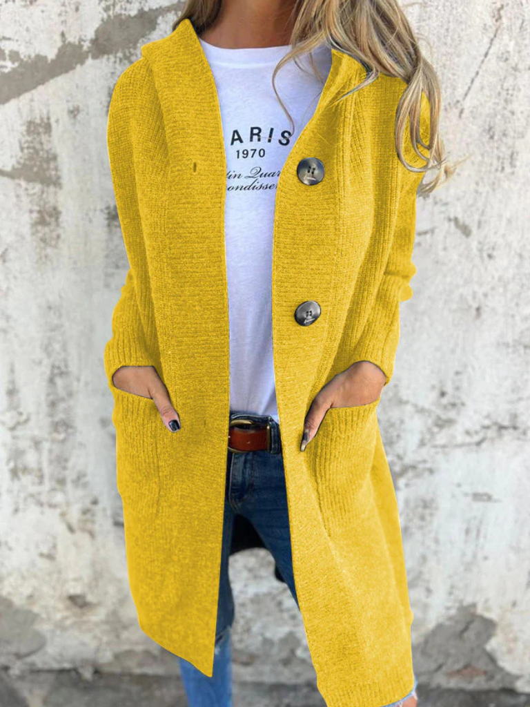 Janel | Cárdigan Largo Natural