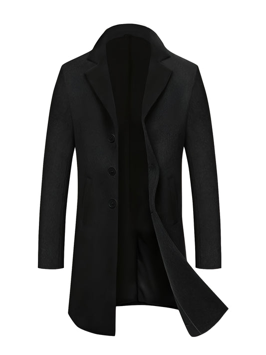 Solena™ | Cappotto Iconico Uomo Nero