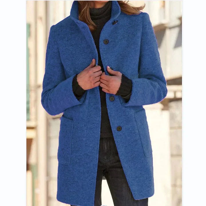Solena™ | Cappotto Elegante con Colletto Alto