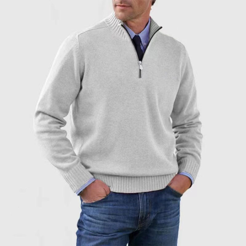 Howard™ | Maglione raffinato con mezza zip
