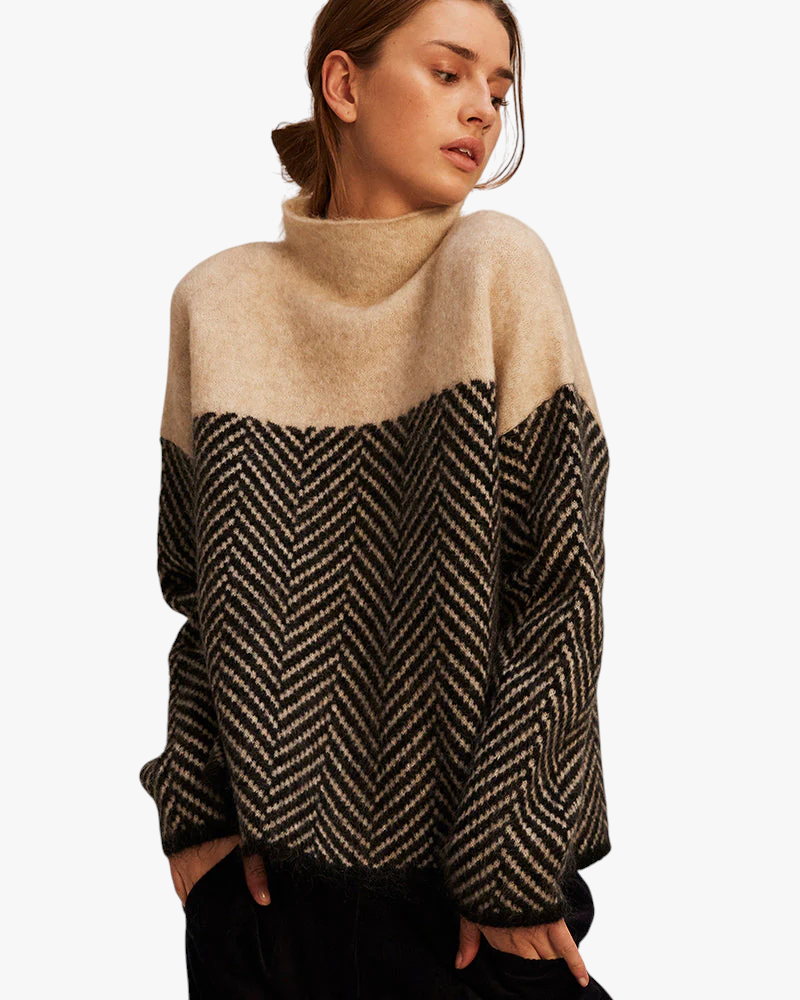 Solena™ | Maglione a Motivo Chevron per le Giornate Casual