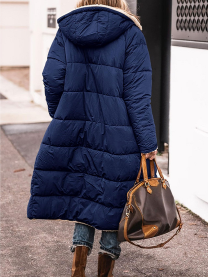 Avery | Abrigo Largo Reversible con Elegancia Sencilla