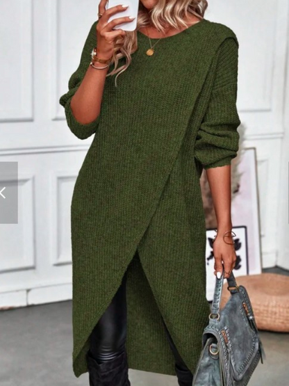 Aria | Vestido Cruzado de Punto Moderno