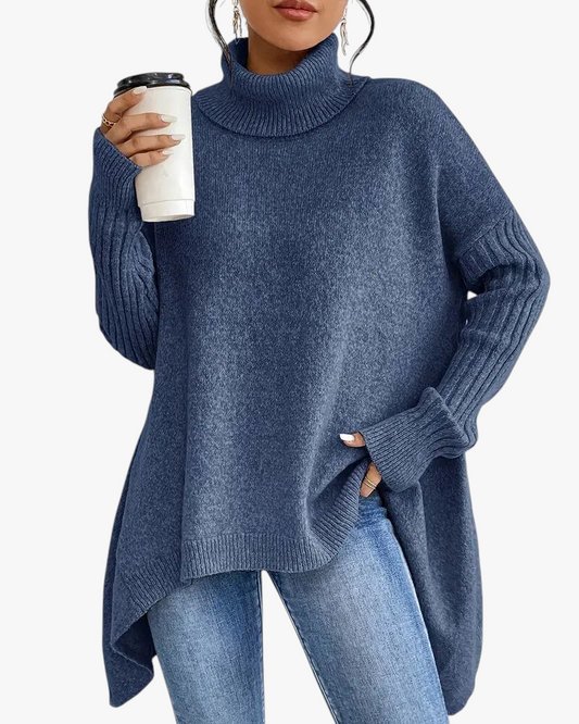 Solena™ | Maglione Dolcevita Oversize per un Calore Sofisticato