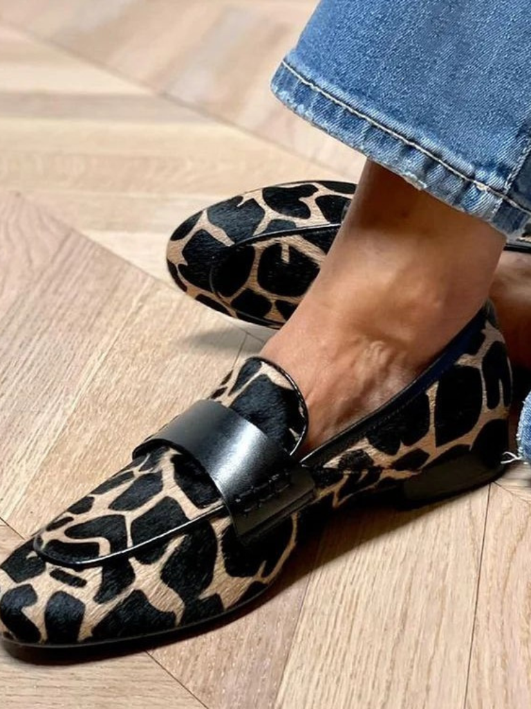 Savanna | Mocasines Elegantes con Estampado Animal