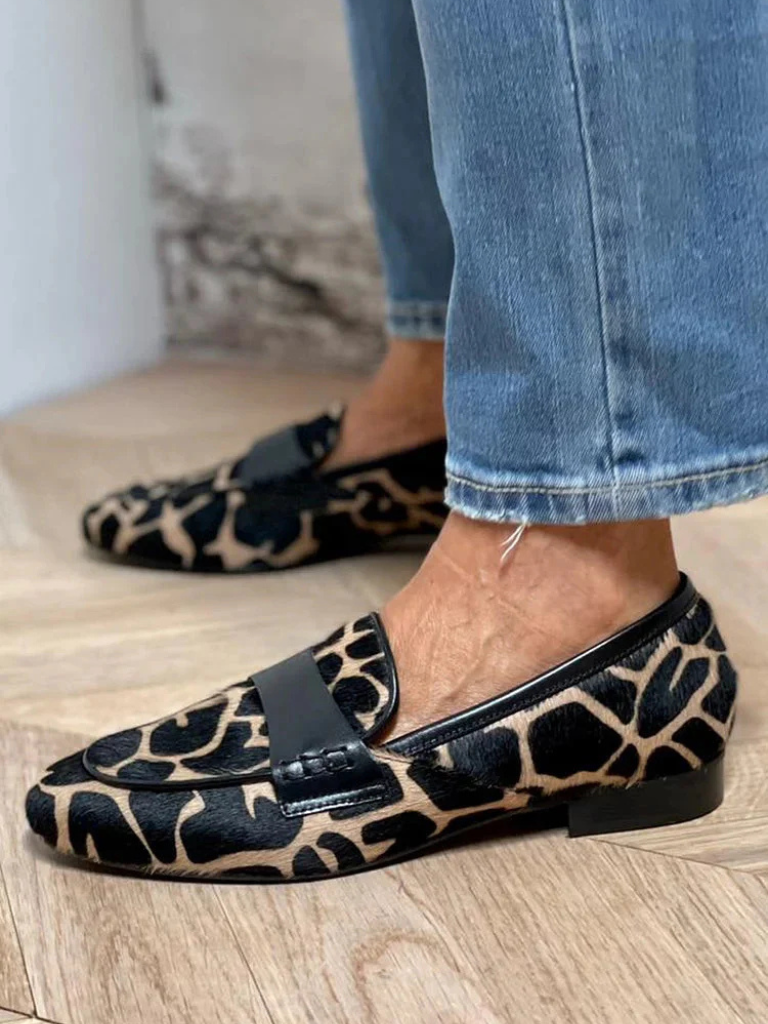 Savanna | Mocasines Elegantes con Estampado Animal