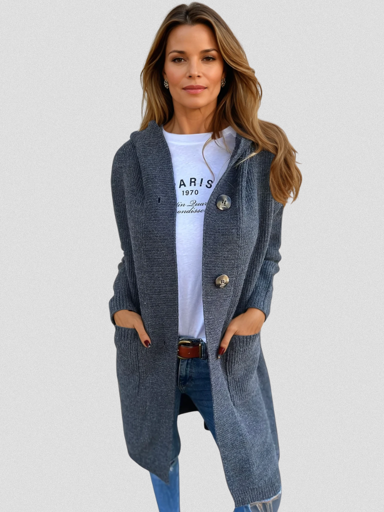 Janel | Cárdigan Largo Natural