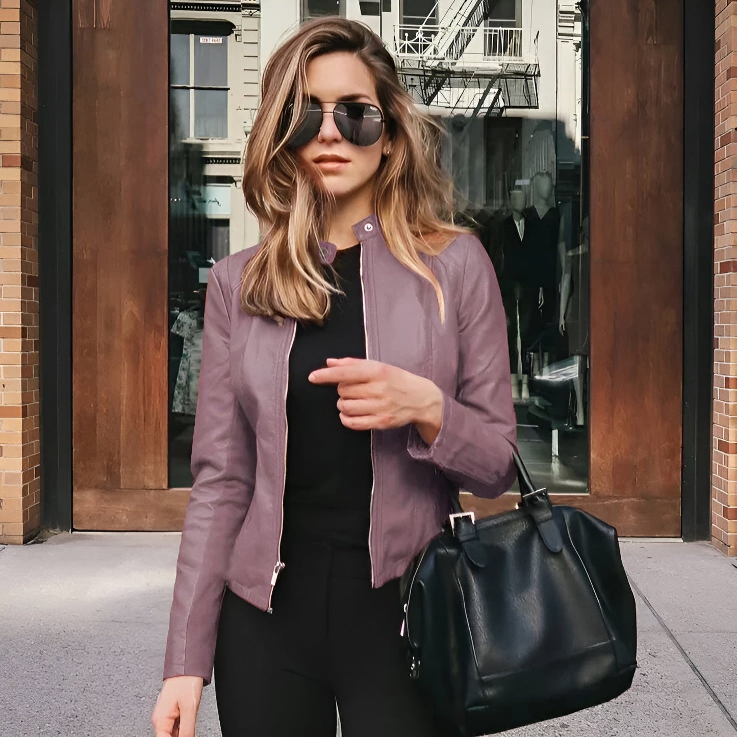 Solena™ | Giacca in Pelle Raffinata