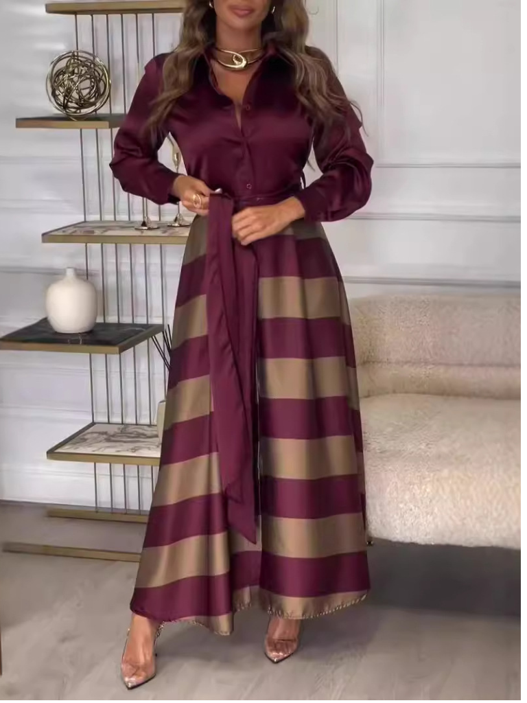 Leona | El Vestido Elegante con Lazada Sofisticada